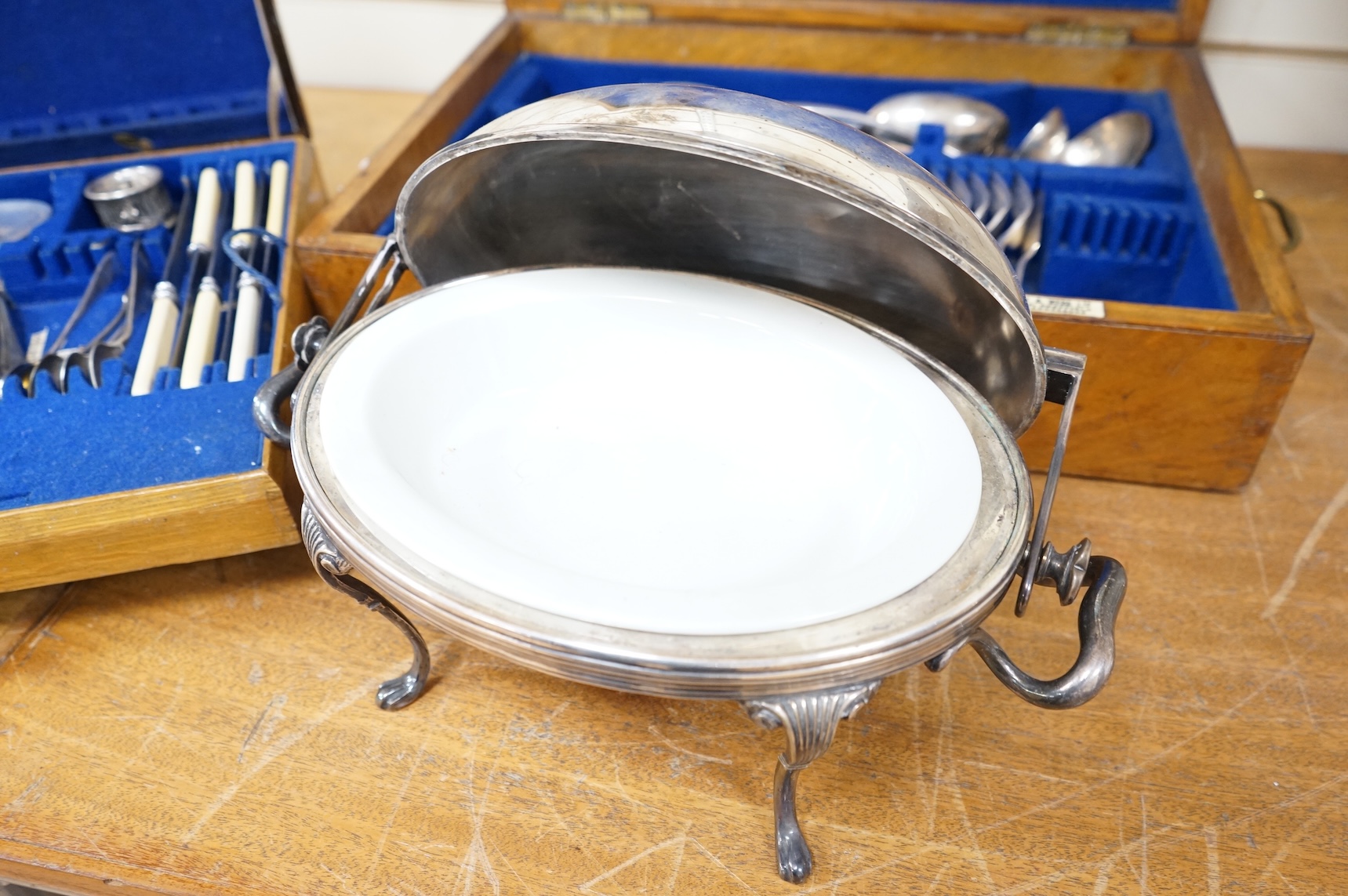 A quantity of various plated wares, some WMF